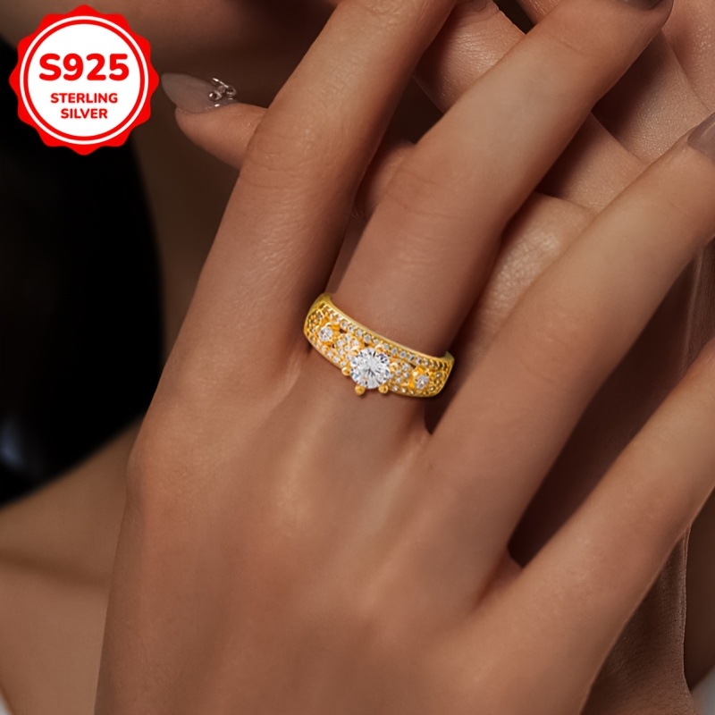 925 Sterling Silver Women's Statement Ring with Synthetic October Birthstone